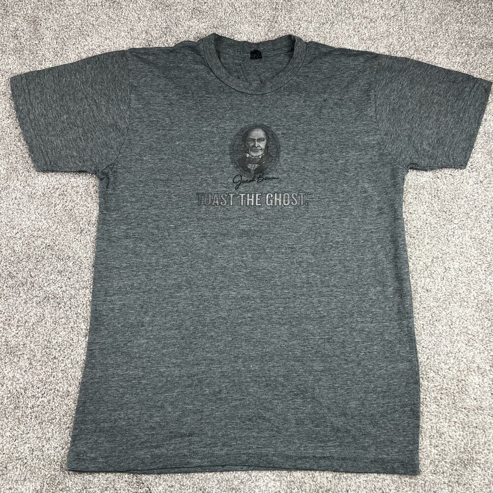 Jim Beam 'Toast the Ghost' Jacob's Ghost White Whiskey T-shirt size M